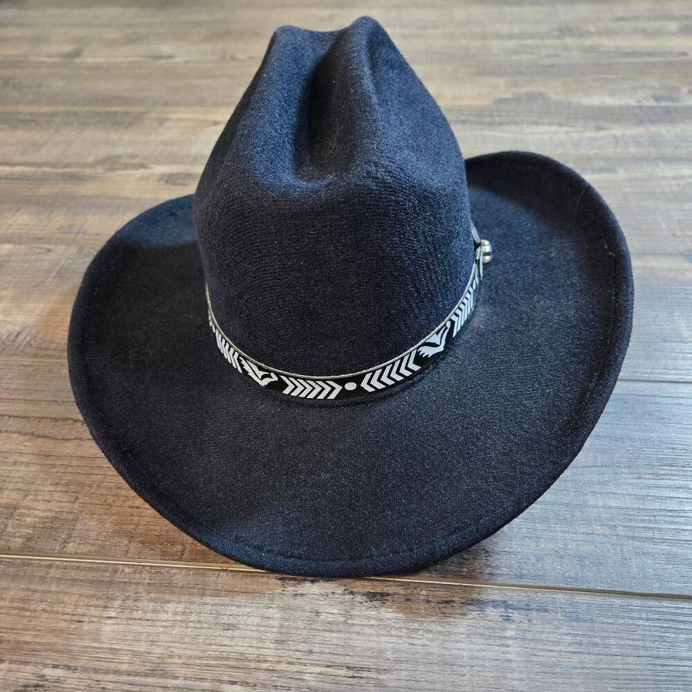 Pigalle cowgirl hat size 6 1/2 black extra small women's or youth